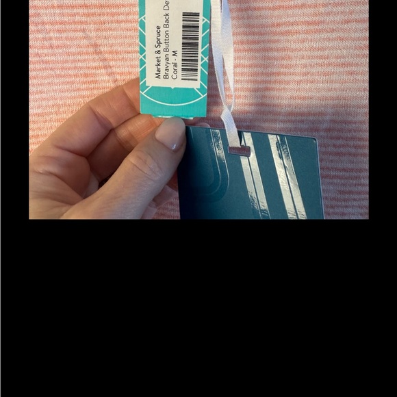 Market & Spruce Pink and White Knit Top - Picture 6 of 6